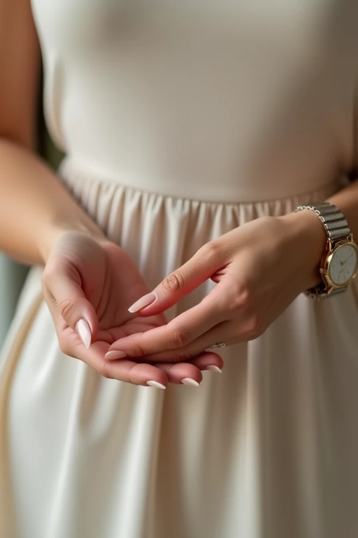 A girl hands with almond nails
Holding a penis