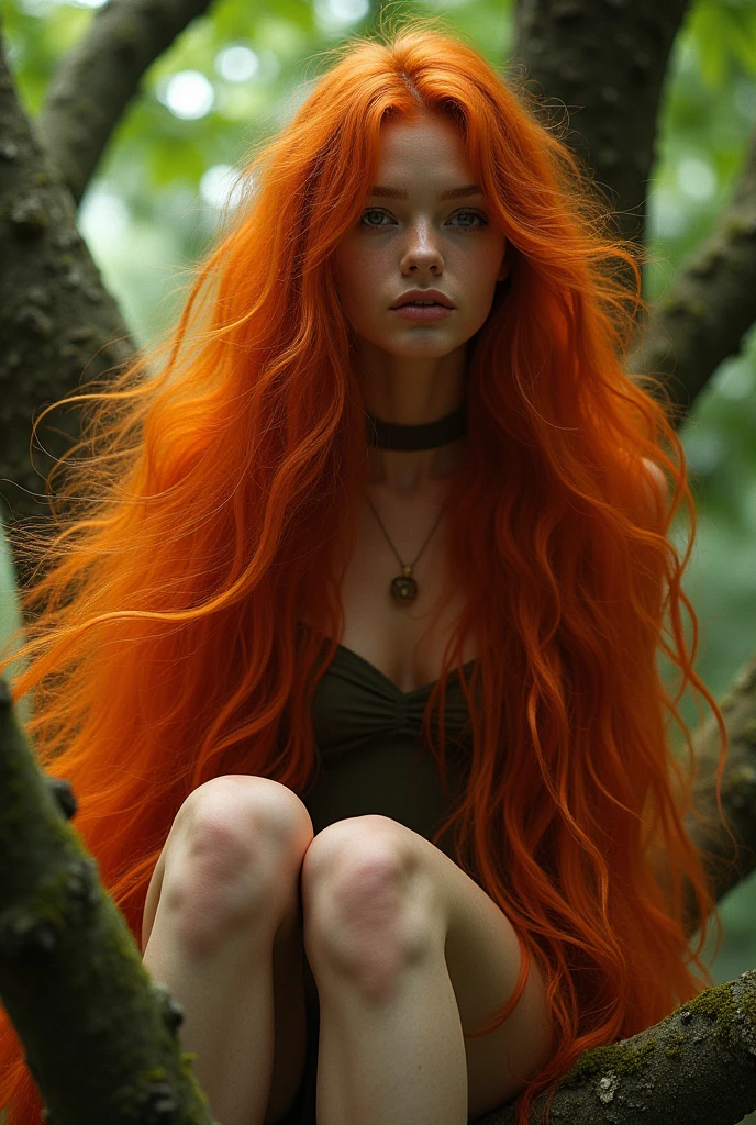 Arafed Mujer con el pelo largo y rojo caminando en un bosque, cabello rojo muy largo y suelto, Diosa pelirroja, cabello rojo hasta la cintura, Pelo largo de jengibre ventoso, piel naranja y cabello largo y ardiente, Pelo largo de color naranja flotando en el aire, Pelo de jengibre salvaje, Cabello rojo largo y suelto, Pelo largo de fuego, con el pelo largo y rojo, Pelo largo y rojo, cabello rojo que fluye