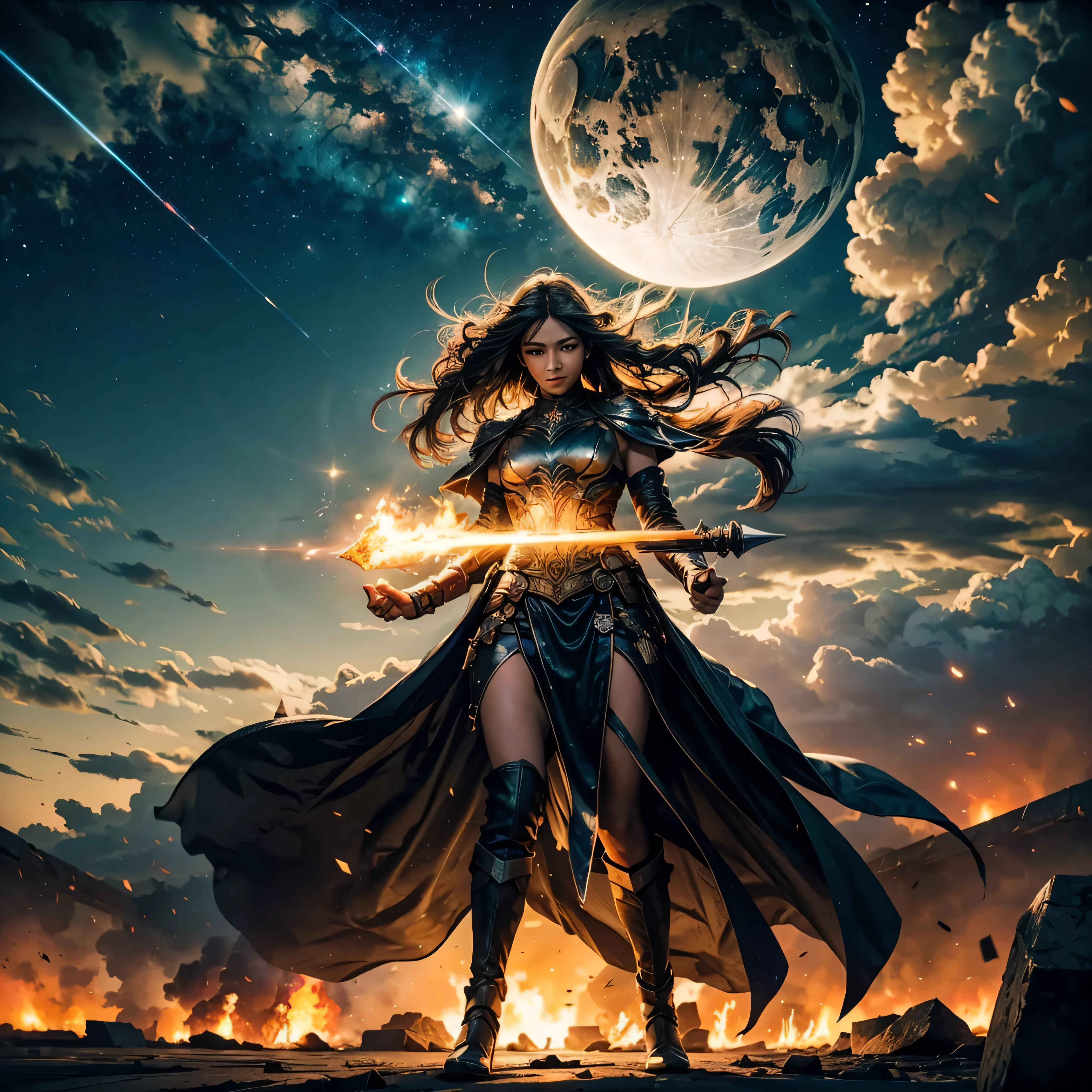 official art,unity 8k wallpaper,ultra detailed,beautiful and aesthetic,best quality,masterpiece,fantastic realism,a beautiful young oriental woman with long flowy hair ruled by the dark powers of the underworld wearing wearing fantasy attire surounded by magical energy and water streaks swirling around her,grotesque malevolent demonic entity engraved into the details of the background,death stare,(hair swirling in the air:1.5),dynamic angle,(tangle, entangle),atmospheric,ecstasy of life,extremely detailed,raindrops,storming,water swirling in the air,turbulence,wind,motion blur,elements in the picture moving at high speed,disturbance,(full body shot:0.6),(zoomed out:1.1),