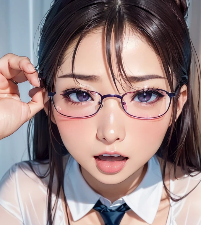 (random pose:1.2),office lady,(random pose),(random hairstyle),(Highest image quality,(8K), Ultra-realistic, Best Quality, High quality, High Definition, high quality texture, high detailing, Beautiful detailed, fine detailed, extremely details CG, Detailed texture, realistic representation of face, masterpiece, presence),(wearing glasses:1.1)
