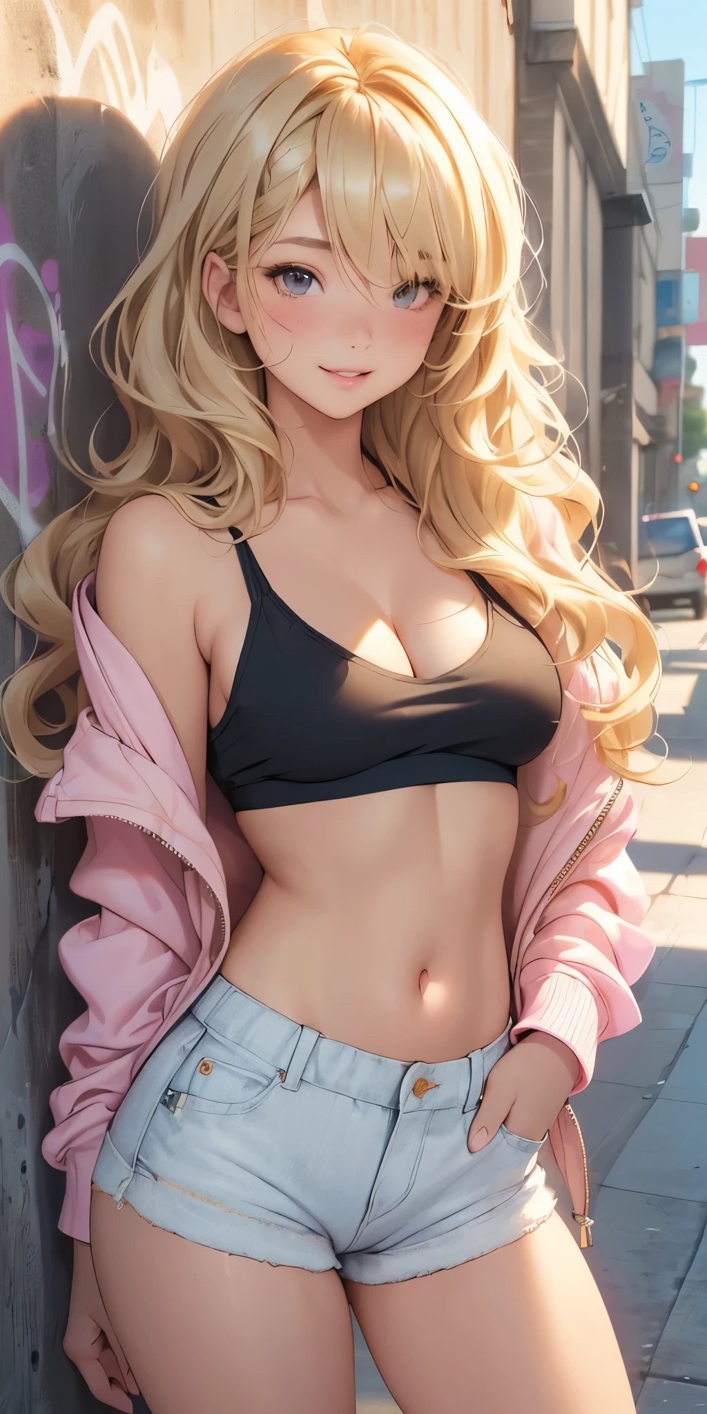 (Best quality,ultra detailed,photorealistic:1.37), (((very beautiful girl without any outerwear, no jacket, shirtless, without a t-shirt, without a bra))),bright and rich colors,studio lighting,playful facial expression,stylish makeup,Long blonde hair fluttering in the wind,inviting eyes,glossy lips,sexy pose, cherry blossom, I smile confidently and seductively,posing for a professional photo shoot,shallow depth of field,highlighting the main subject,soft natural lighting,Creating a dreamy and magical atmosphere.