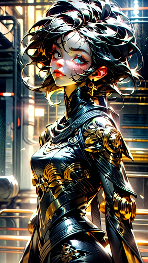 official art, unity 8k wallpaper, ultra detailed, beautiful and aesthetic, masterpiece, best quality, (zentangle, mandala, tangle, entangle), (fractal art:1.3) , 1girl, extremely detailed, dynamic angle, cowboyshot, the most beautiful form of chaos, elegant, a brutalist designed, vivid colours, romanticism, by james jean, roby dwi antono, ross tran, francis bacon, michal mraz, adrian ghenie, petra cortright, gerhard richter, takato yamamoto, ashley wood, atmospheric, ecstasy of musical notes, streaming musical notes visible