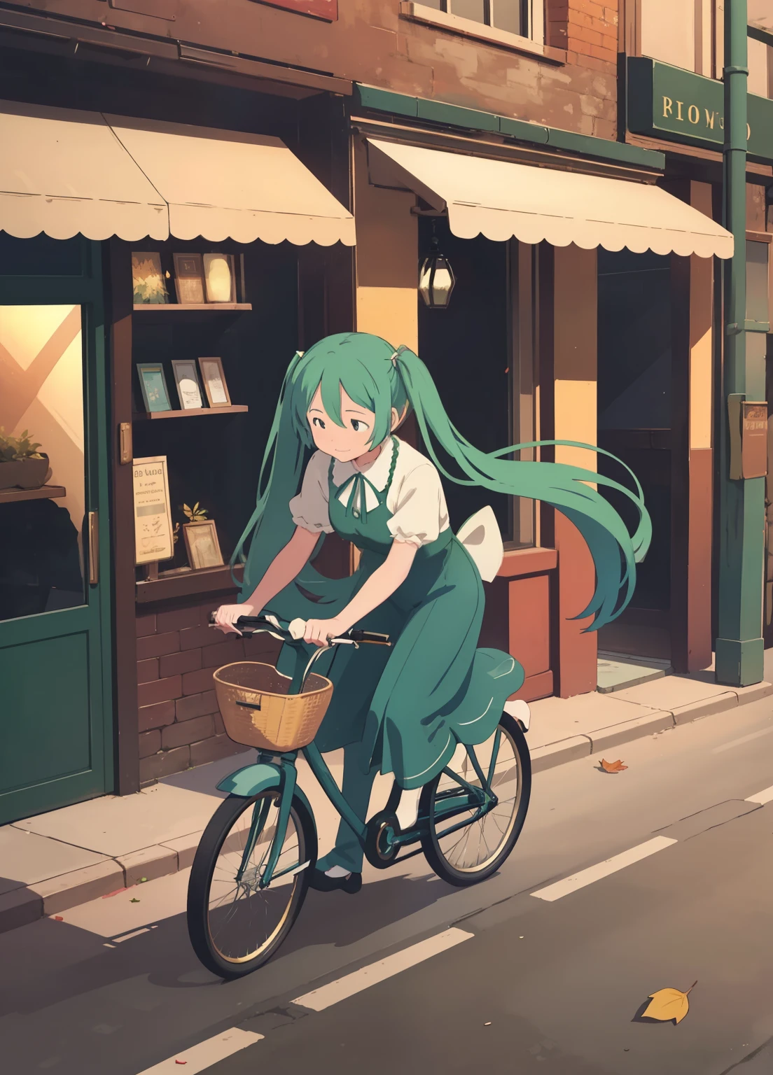 Blonde girl, Bikini, bicycle, chaotic world