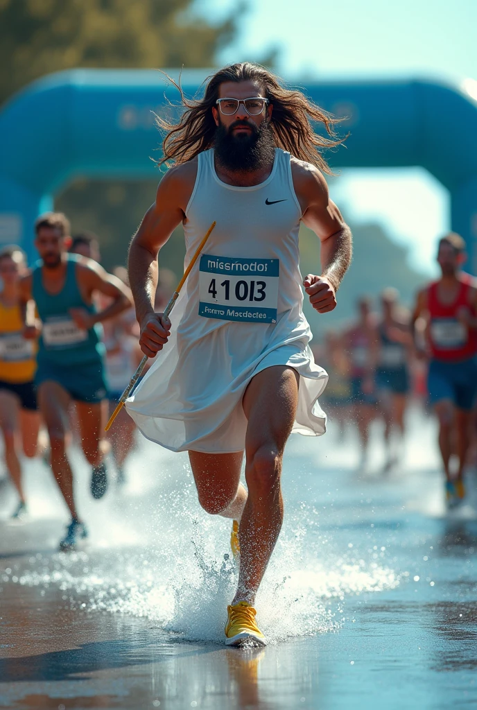 Jesus Christ runs through the eons and exceeds the speed of light
