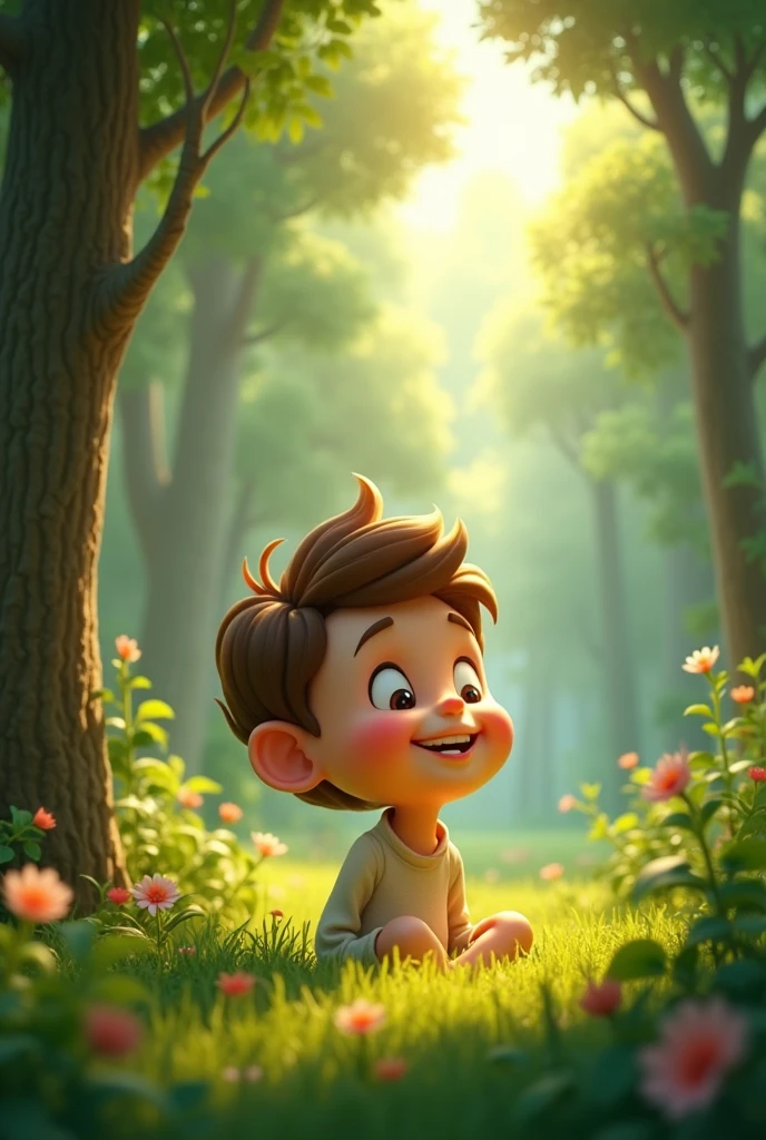 A child looking