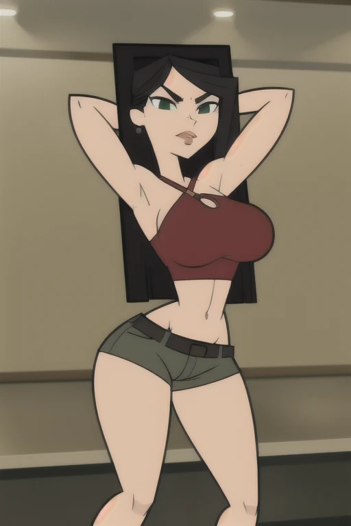 (obra maestra, Mejor calidad), 1 chica, katara, piel oscura, mujer de piel oscura,(((show legs))),(((mostrando panties))),sexy,(((fully naked)))