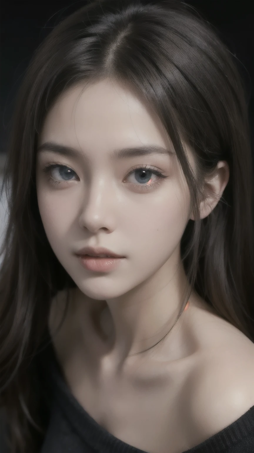 1girl, portrait,  masterpiece,ultra realistic,32k,extremely detailed CG unity 8k wallpaper, best quality, vibrant colors,soft lighting , Half-up, half-down