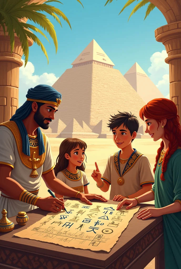 Page 4: imageio: Ancient Egypt, with pyramids in the background and a ...