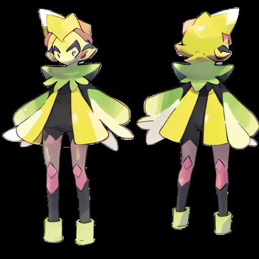 (((Best Quality))) , ((full body)), multiple views, reference sheet, pkmn, goblin,