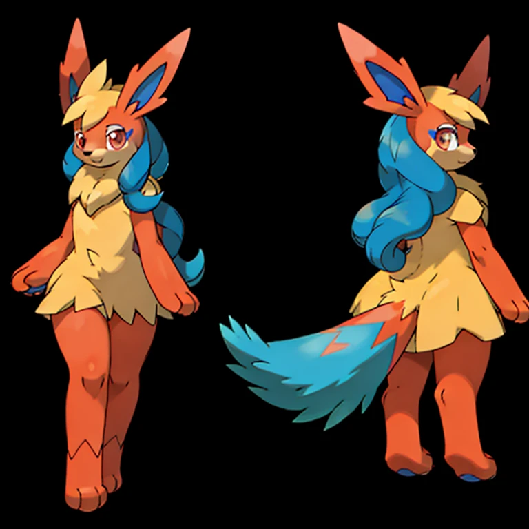 (((Best Quality))) , ((full body)), multiple views, reference sheet, pkmn, girl, 