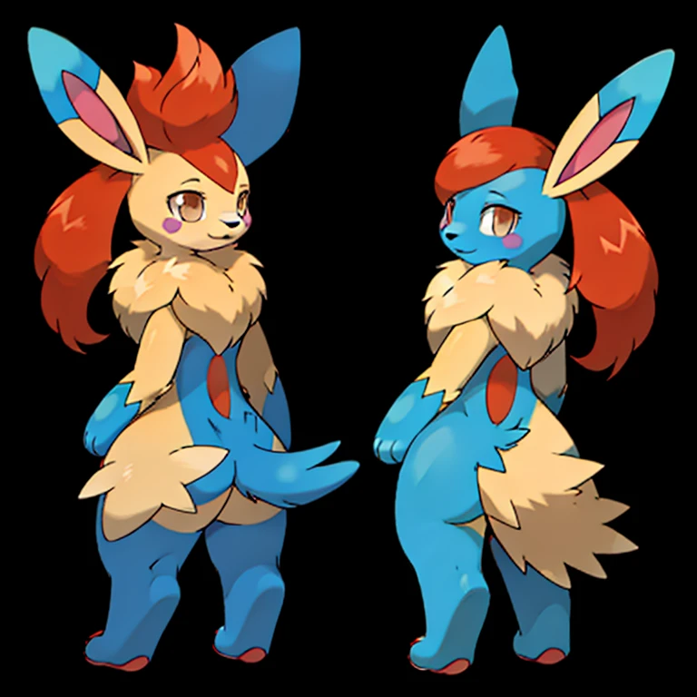 (((Best Quality))) , ((full body)), multiple views, reference sheet, pkmn, girl, 