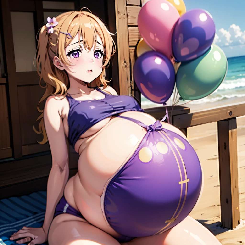 Old gold hair,Big Baby Bump pregnant, Japanese , Big , nipple, cum, Big Blue Balloons,16 years girl, Big pregnant Belly, Big Pregnant girl, Largest Belly of Pregnant, Huge Pregnancy, background beach,Huge 9 months Pregnancy Belly,huge belly expansion, huge belly girl, purple eyes, Konoe Kanata from love live nijigasaki