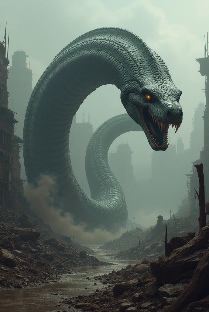 Giant evil alien snakes