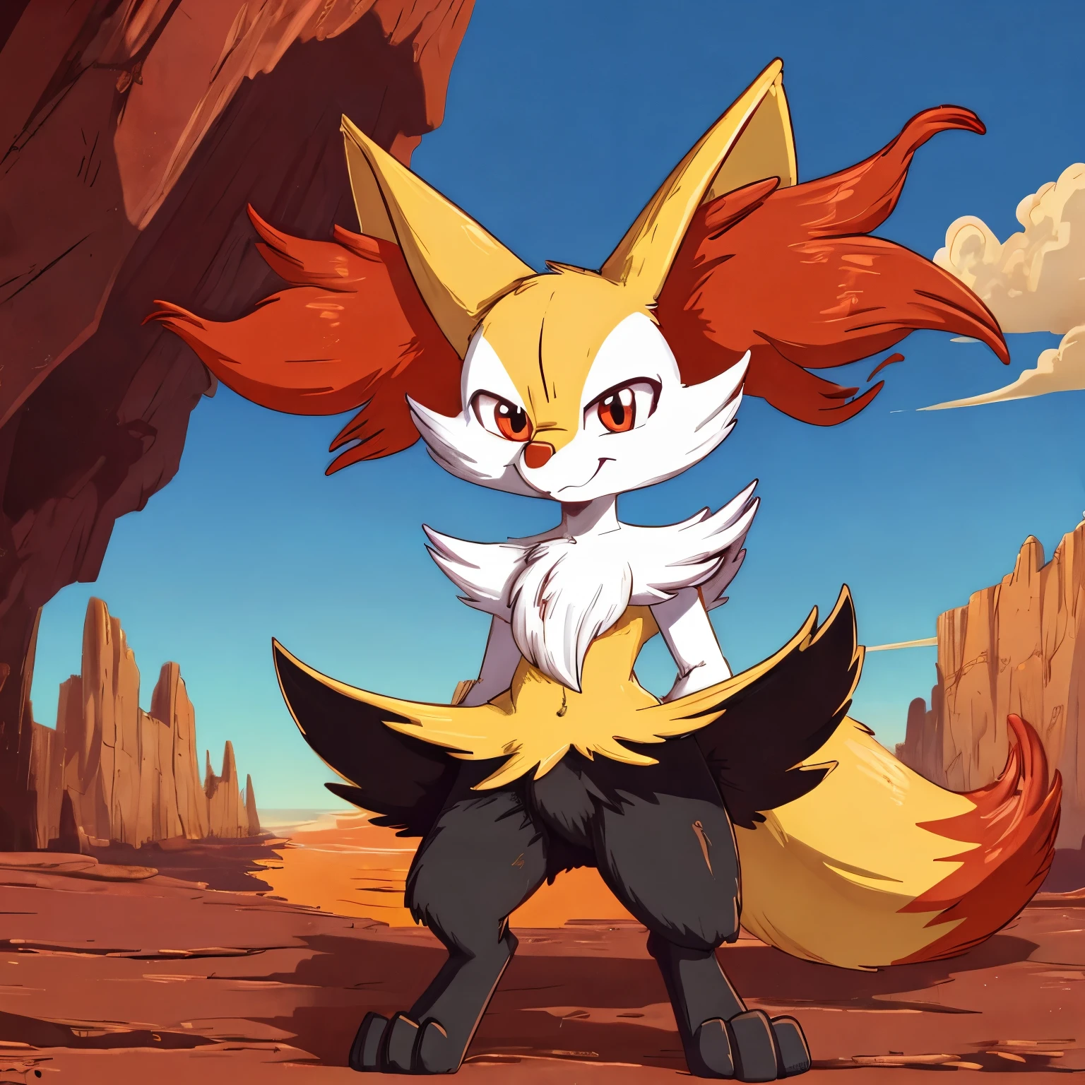 by: fuf，，braixen ,(Red Cliff:1.2), (Black crotch:1.4)
