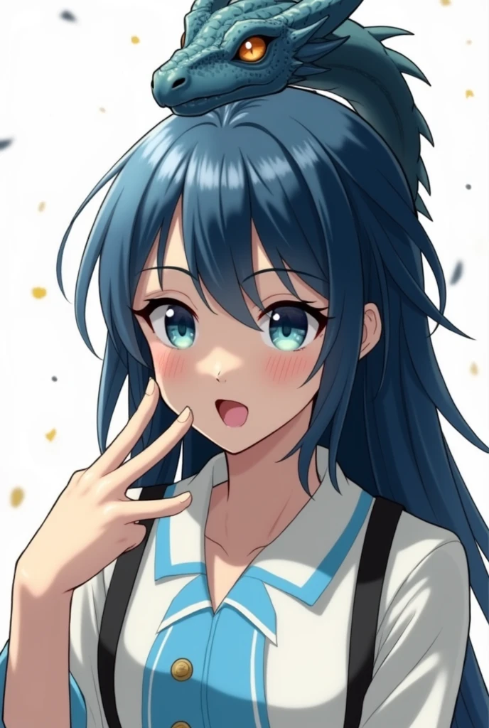 Girl with an erotic face、Panting、Sperm is being sprayed on the face、She is wearing a sexy open sailor uniform.、Sexy body