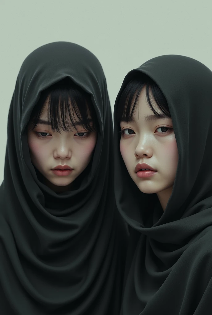 1 girls, 1 boys , artwork in the style of guweiz, realism artstyle, realistic artstyle, high quality fanart, photorealistic!!!!!!! art style, kda and sam yang, realistic picture, realism art, cai xukun, realistic art, lovely couple, [ realistic photography ], official fanart, realistic background.  1boy korean, japan boys.