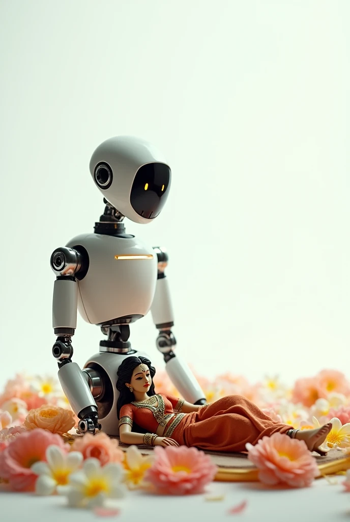 female robot wearing hijab, big breasts, white body, robot arm, wearing glove latex, sex with child on the bedroom