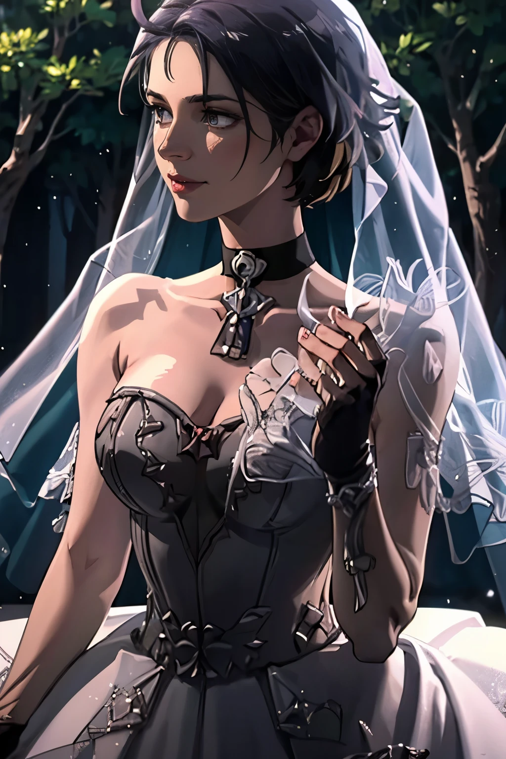 (Best Quality,4K,hight resolution,masutepiece:1.2),Ultra-detailed,Realistic,highly contrast,Halloween,人撮shadowy,Dark,Gothic,haunting,Expressive,Colored,Moody lighting,decoration,mask figure,Elements of surrealism,Attention to detail,Impressive brushwork,striking contrast,creepy,Ethereal,ghosts,shadowy,Mysterious,MACABRO,Undeservedly beautiful,Unforgettable charm,persuasion,charmed,haunting,image of memories.((elegant shiny dress))、Lots of races、lots of ruffles、lots of ribbons、((( Clear backgrounds)))