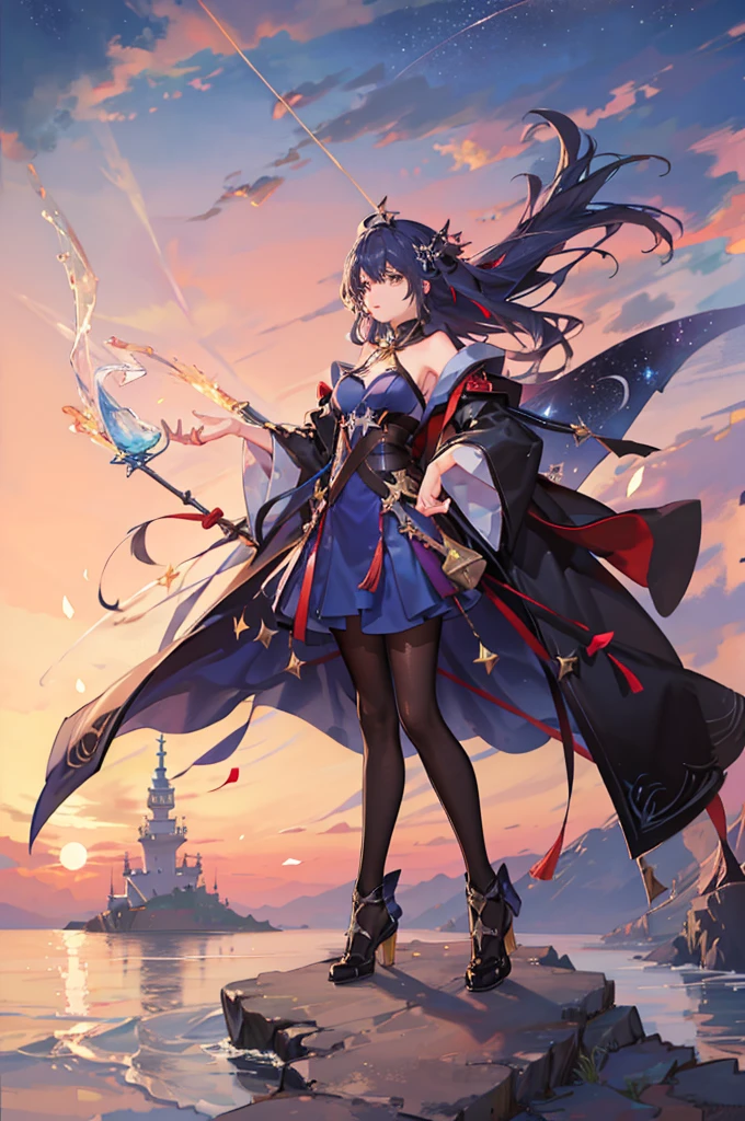 (1 mature Chinese martial artist,Full Body Tights,Age 35), ((Pub,guild)),(smile),Dynamic pose,Dynamic Angle,Pose for a photo,From below,Elderly woman、Trading Card Game Frames、Highest Rare、Five Fingers、Signature mark、Recovery Officer、Big Butt、Blue Hair、Woman with magic item