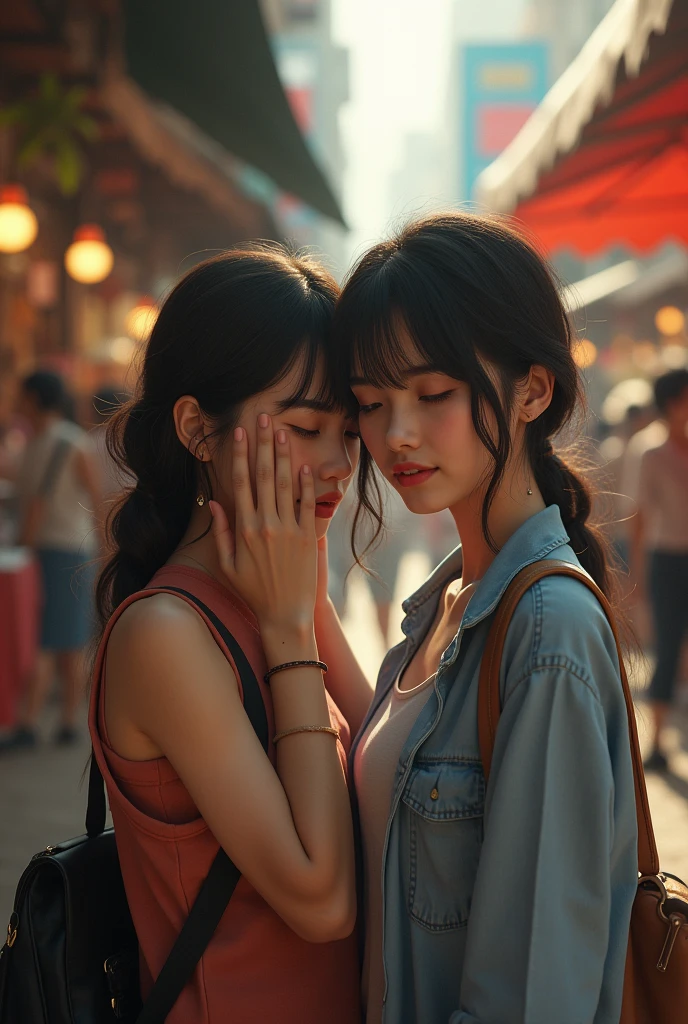Realism, Lalisa and Rosé from blakcpink in date