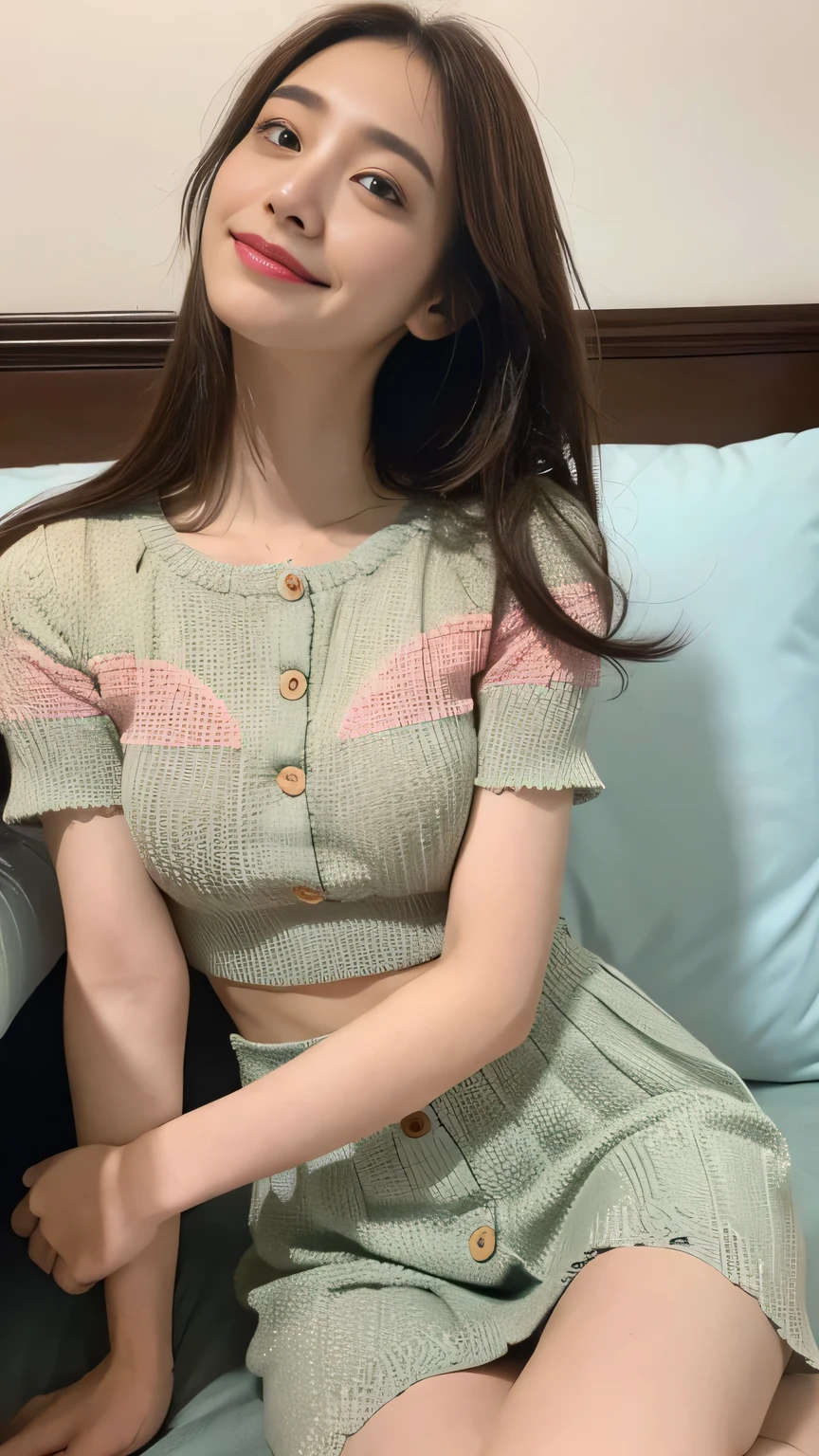 the Extremely Detailed CG Unity 8K Wallpapers、top-quality、ultra-detailliert、​masterpiece、realisitic、Photo Real、Very detailed cute lady、20yr old、((skirt lift by yourself)))、(Lifted by yourself)、White lace panties、panties focus、red blush、cparted lips、looking at the viewers、Semi-body shot、(Large crowds)、(Crowded museums)、Short bob cut、Facing the front、Beautiful skins、student clothes