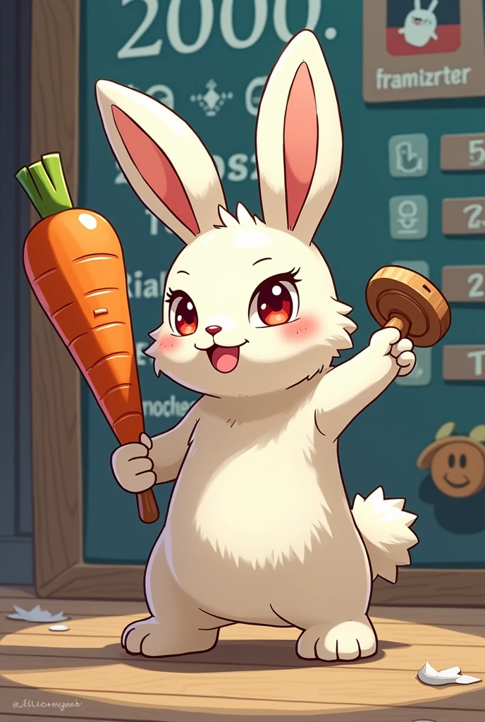 ((Small cute bunny)), ((big beautiful cock!)), (Crying in pain), (1 cute small bunny, Medium Build), (Expressive Eyes, Brown), (standing Comfortable), (Large Butt), ((cock!)), (Happy), (Green Grass, Sunny Day), (Tree in Background), (Wooden Fence,)