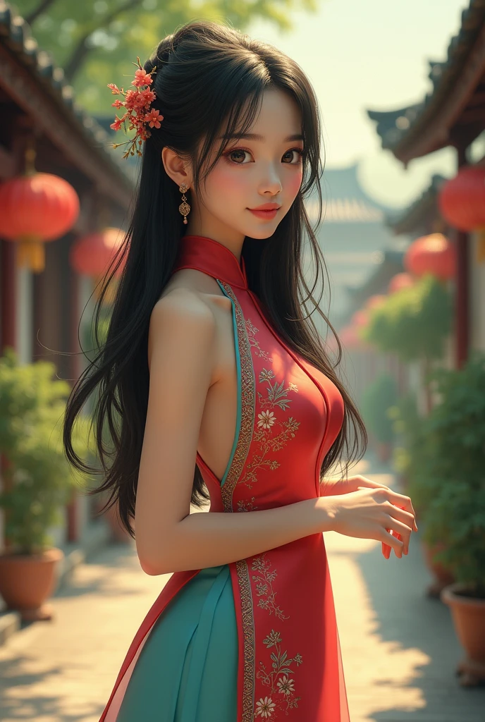 Chun-lee wears new clothes