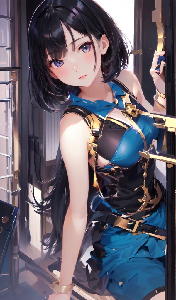 tmasterpiece,best qualtiy,tmasterpiece,best qualtiy,offcial art,the Extremely Detailed CG Unity 8K Wallpapers,traditional_Mediums,Kizi,,black hair band,long whitr hair,whaite hair,eBlue eyes,Small breasts,,Expressionless,,low-tied long hair,straight on,Pupil of the slit,,school hallway