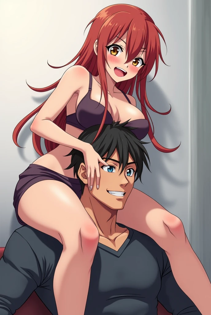 Son goten boy hugging rias gremory with big tits naked 