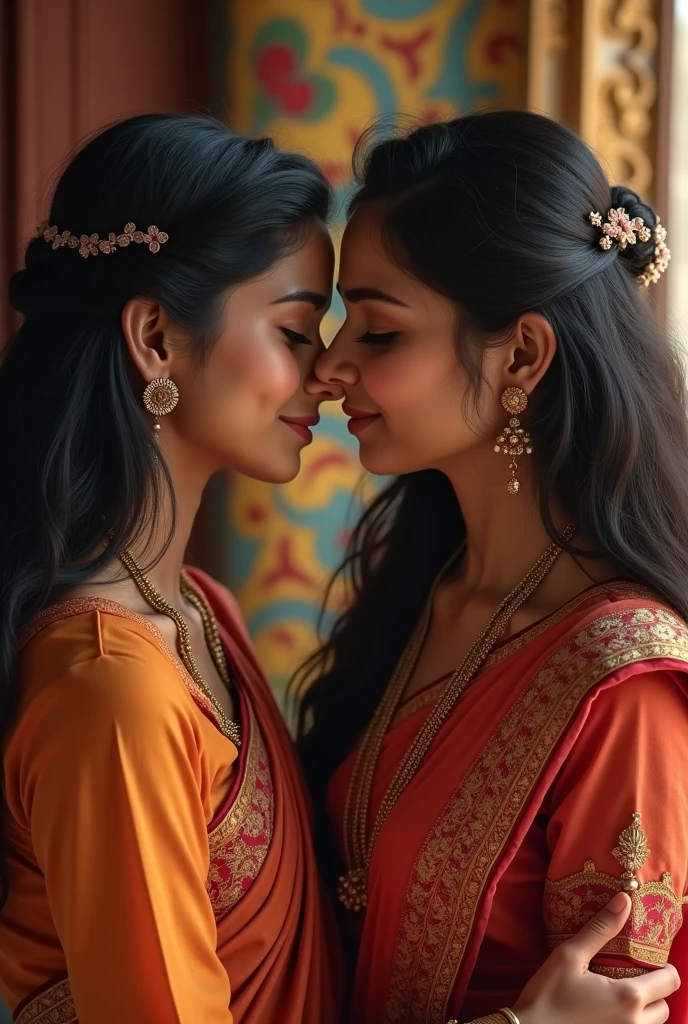 50 year lesbian mom hard pressing lesbian daughter breast in saree