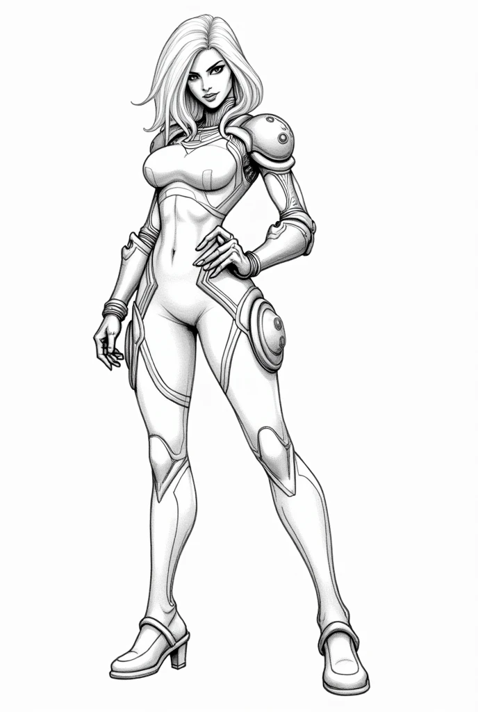 monochrome, greyscale, sexy 1girl biomechanical steampunk cyborg woman,full body, cleavage is visible、(wearing futuristic clothing , intricate and detailed anatomically sculpted biomechanical steampunk body),Elegant and glamorous,cables, Wires and microchips,Skillfully on her female cyborg body, Slender hot fit body with a gorgeous detaild face, expressive big round eyes, images, monochrome, greyscale, in hnsrdlf style
