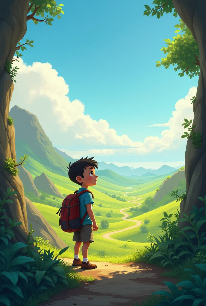 A young, curious boy named Arjun loves exploring nature in a small Indian village.