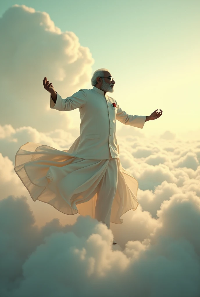 Indian prime minister Narendra Modi is flying