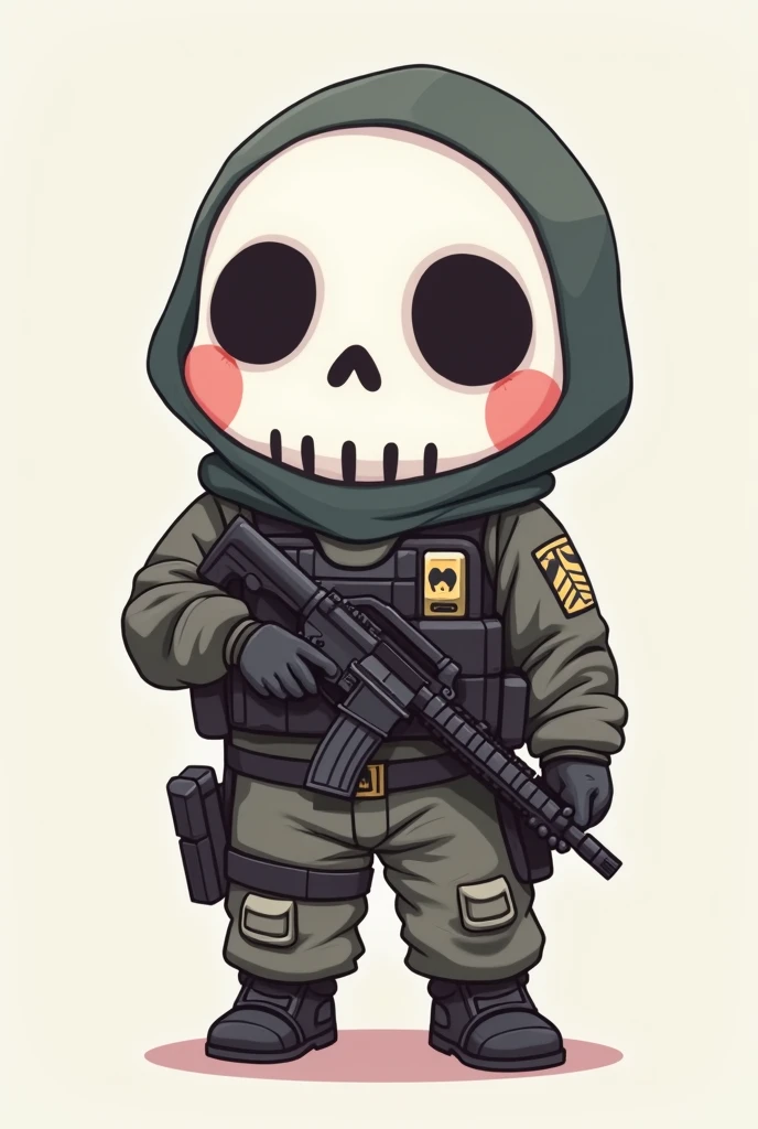fun00d, skull, chibi, Chinook, Magnificent <lora:fun00d-000012:1>
