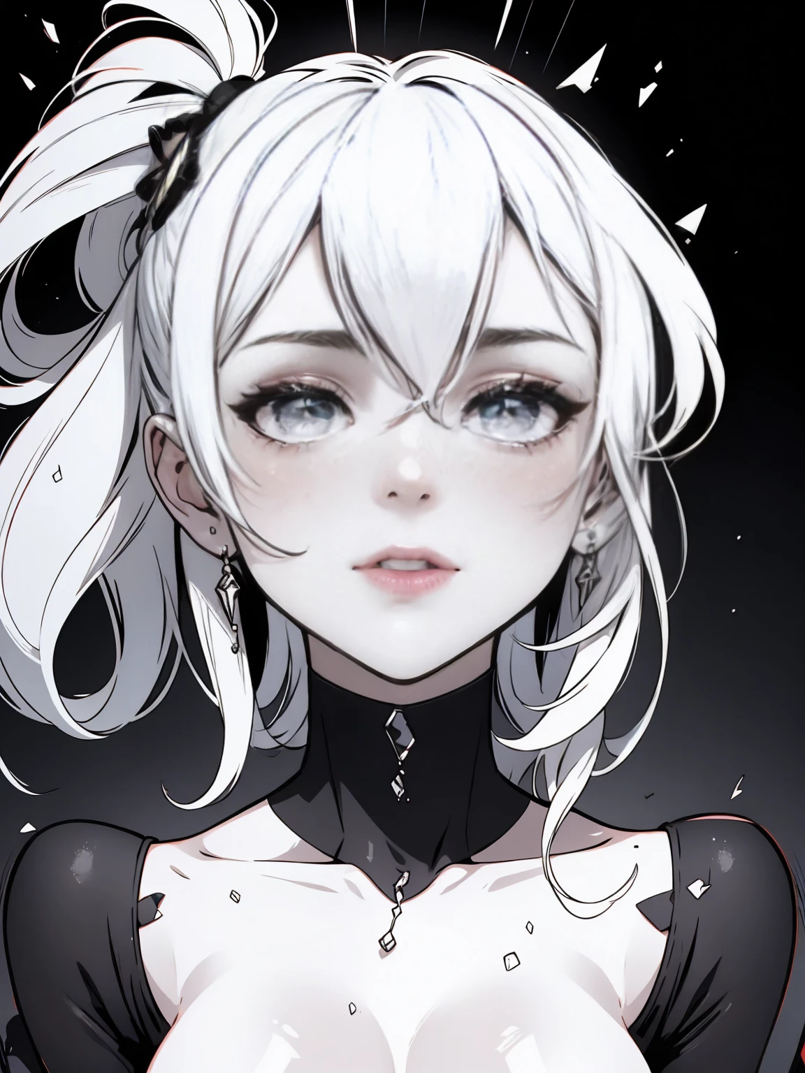 2B, yorha, nude, sexy, muscular, semen, small boobs, detailed eyes, deep eyes, muscular arms, semen on face, facial, close up face, cumshot