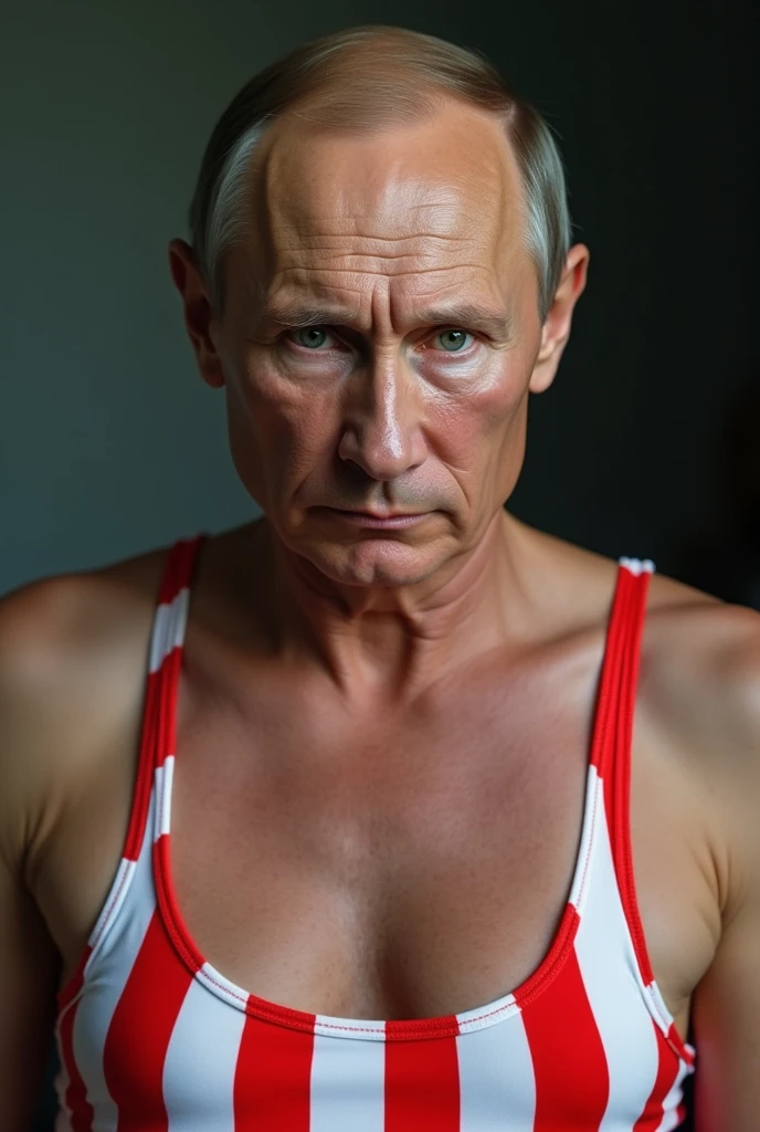 Sensual man, showing off to Vladimir Putin