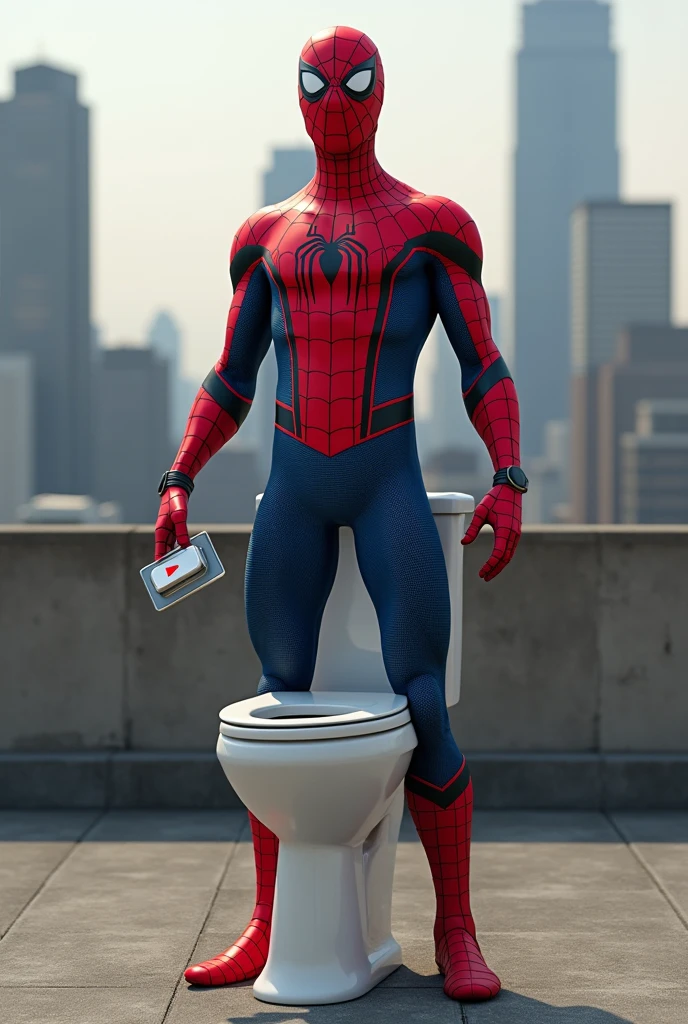 spiderman, bathroom, 8k, masterpiece,