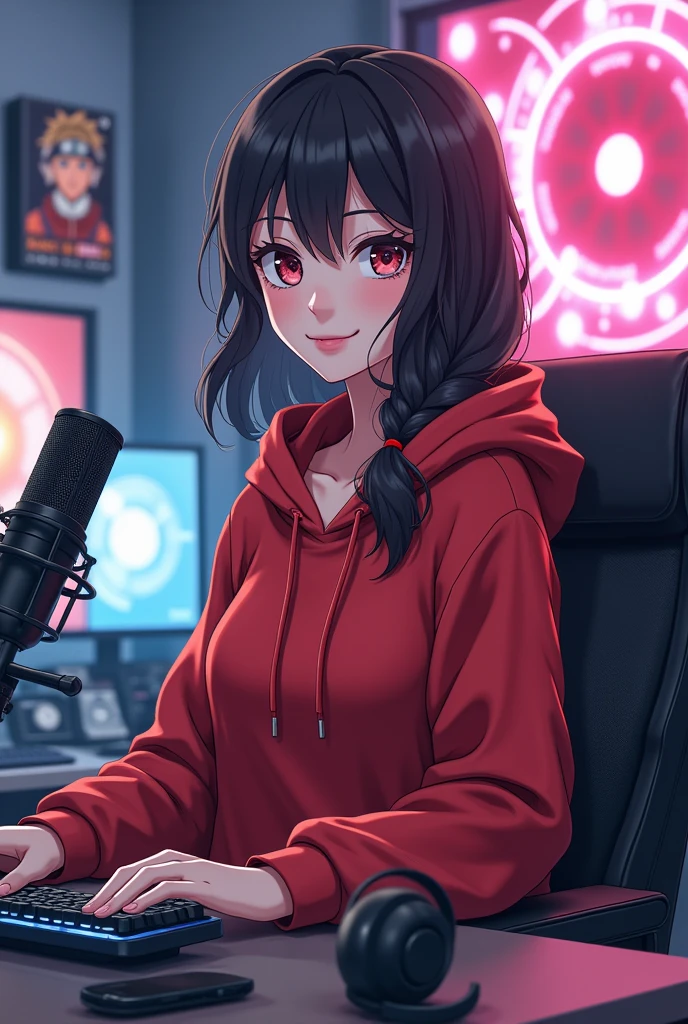 NSFW、masterpiece、Highest image quality、ultra high resolution、NSFW、big breasted elementary school girl、red and large eyes,、black short hair、The hair inside is colored、(Two red hairpins)、red face、shyly、(Wearing headphones)、(wear a hoodie)、Sensual gravure idol、seductive pose、
