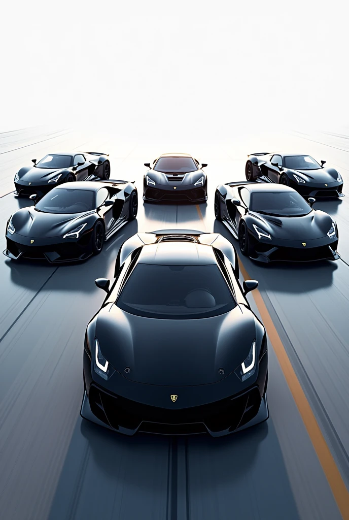 The girl loves speed and beautiful cars