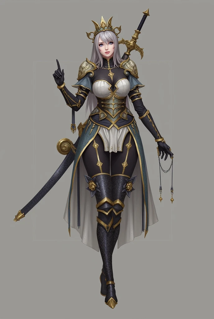 a woman in armor standing with her hands on her hips, fantasy paladin woman, female character, armor girl, female lead character, very stylish fantasy armor, detailed character art, complex fantasy character, female armor, female knight, bikini armor female knight, rpg concept art character, girl in knight armor, rpg character art, shadowverse character concept, heroic fantasy character concept