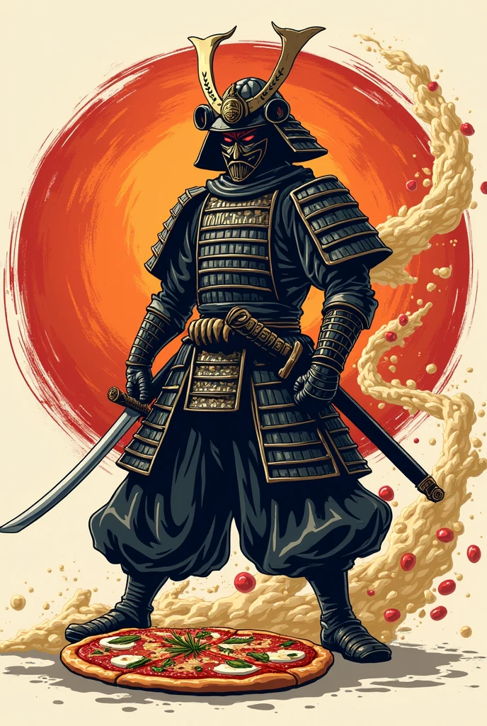 Manga samurai logo