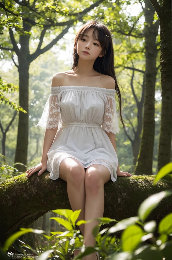((highest quality)), ((masterpiece)), (detailed), Perfect Face, tailExpose, , Fox tail Expose beauty, public, It has a tail, She has a fluffy tail, she has a puppy tail