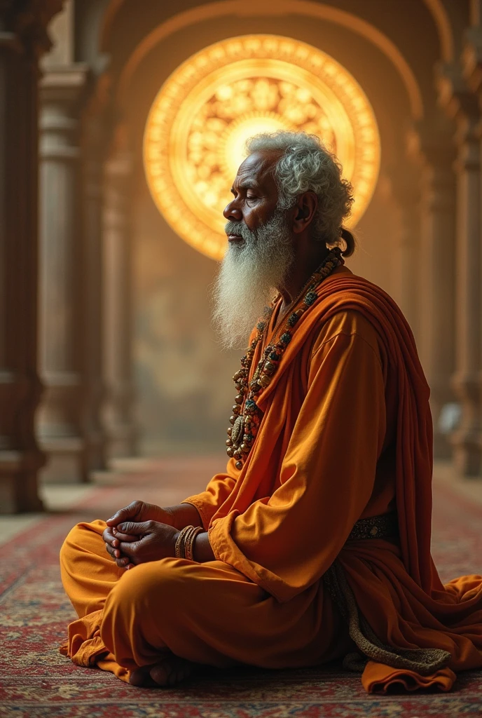 Great indian thinkers meditating