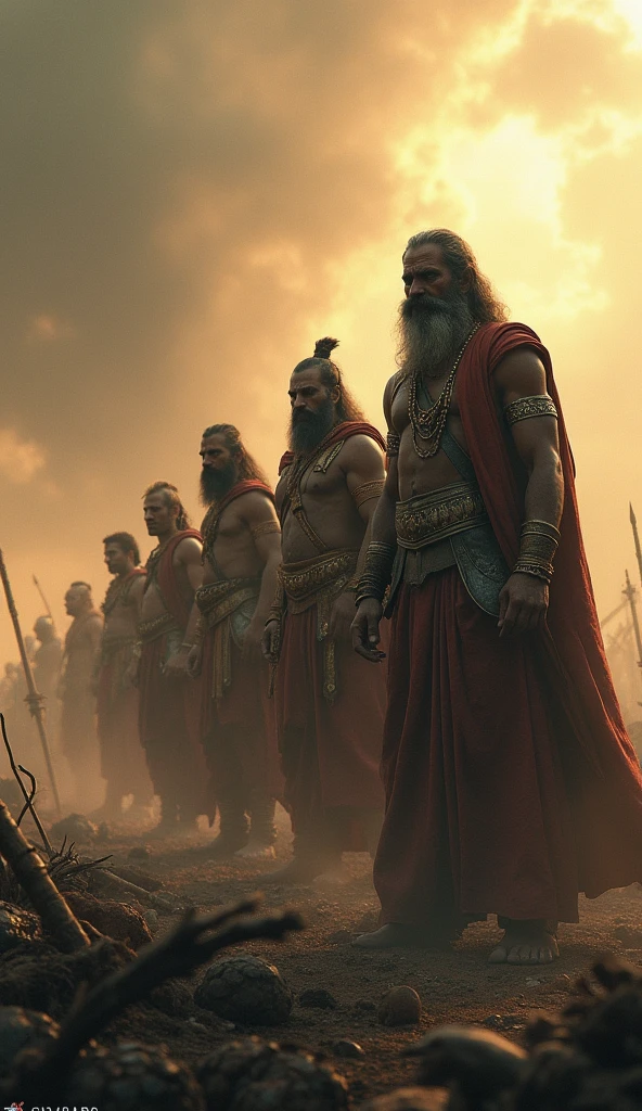 Two muscular old mans one daxha and one mixha with sexy womens on their sides