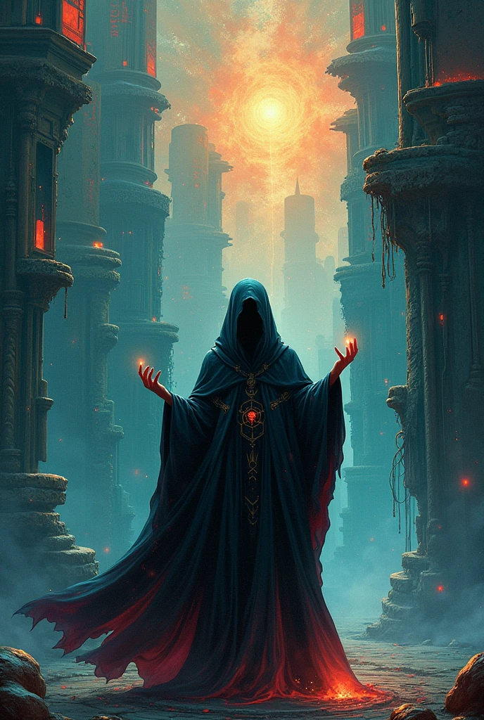derpd female, cyberpunk scene, woman android cultist assassin preparing cult ritual, wearing unholy mech armor, robes, occult symbolism on walls, dark fantasy scene,sinister atmosphere, in a time of dark gods,<lora:nijiarmor:0.8> <lyco:EnvyAssassin01:1.0> <lora:Occult_XL:0.9> <lora:derpd - DerpdeedooStyle:0.8>