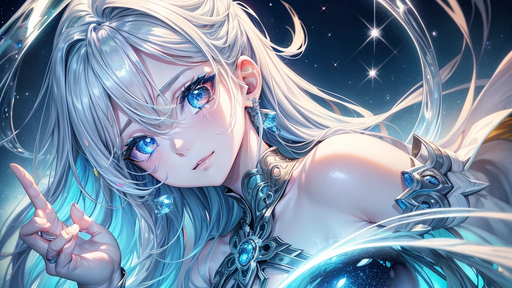 masterpiece, best quality, realistic, 1girl, upper body,
beautiful detailed eyes, perfect face, beautiful detailed face, looking at viewer,
sigma 400mm f1.8, photo fine print, amazing sharp focus, ultra detailed,
medium hair, silver hair,
blue eyes,
intricate plunging neckline dress,
sun flare, floating particles, soft skin,
<hypernet:sxzBloom_sxzBloom:0.3>