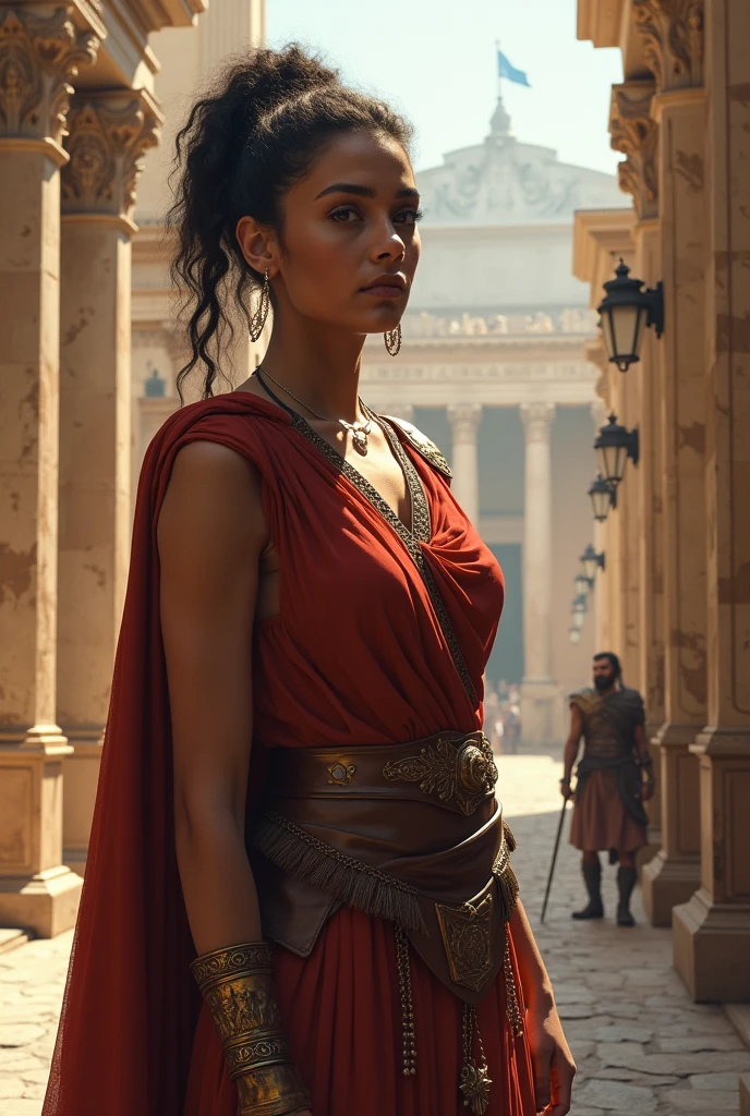 (masterpiece,stunning girlfriend, (standing:1.1), dynamic pose, heart shaped face,elegant face, beautiful face, highly detailed face, highly detailed skin, skin pores, subsurface scattering, realistic pupils, loving smile, looking at viewer, full lips, detailed background, depth of field, atmospheric perspective, volumetric
lighting, sharp focus, absurdres, realistic proportions, good anatomy, (realistic, hyperrealistic:1.4), 16k hdr,
highres, masterpiece,best quality,original,extremely detailed CG,extremely detailed wallpaper,perfect lighting,looking at viewer,bare hands,1girl, SiennaKhan,short hair,black hair,animal ears,yellow eyes,cat ears,dark skin,dark-skinned female,gloves,jewelry,earrings,cape,facial mark,cleavage cutout,hoop earrings, standing next to ornate throne, (large high-back throne), in deserted stadium, bonfires, water pouring, crowd, (crowd in military uniforms), night, stars, closed mouth, serious look, serious expression, looking at viewer,