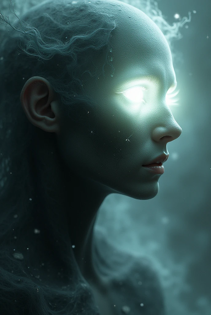 1boy, <lora:MintSlimeSkin3:.8>, mintslimeskin , luminescent translucent body ,
portrait, upper body,in a forest ,