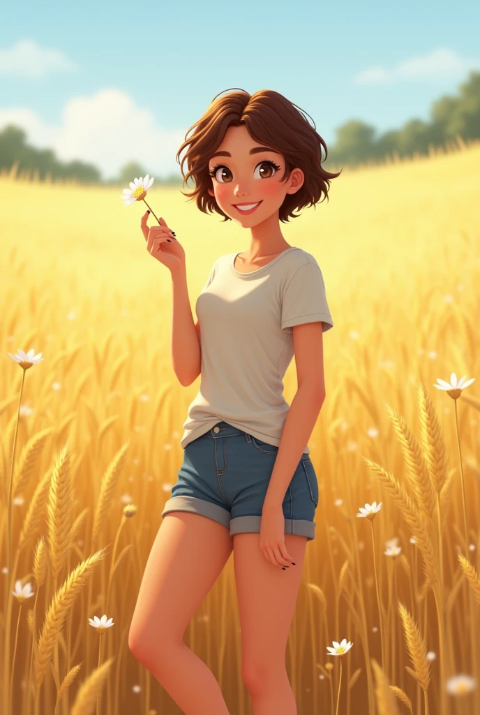 zoey_600x800_nobkgrnd person,(medium breasts),1girl,dynamic angles,masterpiece,(detailed),(perfect skin),nude,large penis, testicles,standing,holding flowers,in a field with flowers,smiling,solo,brown hair,black hair,teeth,brown eyes,short hair,a red bow in her hair,cleavage,earrings,smile,watch,collarbone,lips,epic-Ultra-HD-details,epic-Ultra-HD-highlights,perfect eyes,both eyes are the same,ray tracing,4k,8k,(((full body))),(aerial),(action photoshoot poses),(looking-at-viewer),<lora:Zoey_600x800_nobkgrndV1-000006:0.7>,<lora:wowifierV3:0.3>,by mooncryptowow,