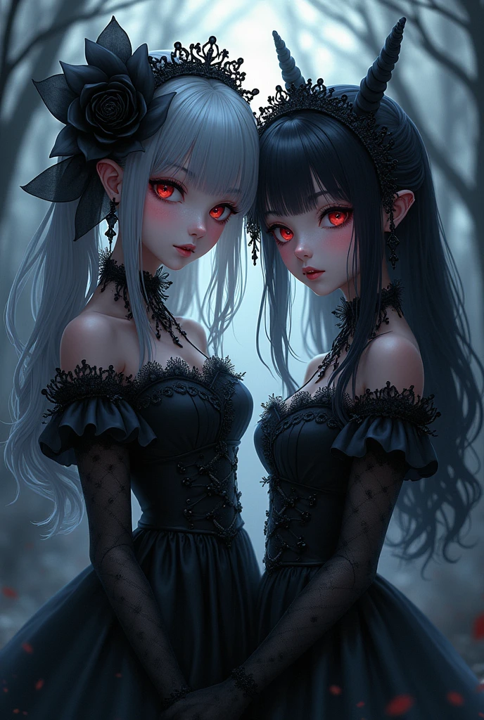 .(Highest quality,4K,High resolution,masterpiece:1.2),Very detailed,Realistic:1.37,Spooky altar background,Dark fantasy,Red color scheme,Ominous atmosphere,Eye-catching,Storytelling,anatomy,Anime Style,Concept Art,beautiful細部までこだわった顔と (((Red eyes ))),A terrifying ritual ,Satanic Ritual,Premature death,inappropriate behavior,クレイジーなsmile,Scythe Face,Girl Monster, beautiful, Delicate facial features, Sharp Eye, Sharp Fangs, pale skin, Thick chain, Dark Background, Cinema Lighting, Dramatic Shadows, Gothic style, Gloomy atmosphere, Dark fantasy, one person&#39;s, Please open your mouth wide, Open your mouth and baring your teeth,Sharp teeth like a beast, Wide lips, very wide mouth, Vermilion cheeks, ,(Blood splatter:1.4),Scary smile, smile,Angel Design, Twisted smile、Bloody、bleeding from the head,,,,,、Blood splatter、,(Blood splatter:1.4),skull,Horrorスタイル, ((Fantasy Sweet Ta Frill Pink Costume)), ((Flowing blonde hair)), ,(Blood splatter:1.4),Female curves, Sexy flat stomach, Perfect hands, Perfect anime face, (Pink Tata Dress)), Are standing, ((邪悪なsmile)), ,(Blood splatter:1.4), Steam circulates, Moonlight Illumination, night lighting, (Blood splatter:1.6),アニメAngel Design, Twisted smile、Bloody、bleeding from the head,,,,,、Blood splatter、,(Blood splatter:1.4), skull,Gothic architecture、Western architecture、Fantasy World、,Victorian cities, Skeleton Gas Light,Absurd, High resolution、 ((Tabletop)), ((Highest quality)), (Very detailedな), ((Very detailed)), (beautiful), ((cute)), (NFSW:1.8), alone,(10 years old:1.6)、(world&#39;The most terrifying and creepy demon :1.5)beautiful face、Whole Body Ezbian、pale, beautiful肌、beautiful金の髪、Smiling Kindly、Dark building ruins、(snow white&#39;Frill dress:1.3)、(The dark ruins are stained with blood:1.3)、Low angle full body shot、(少女は血の海の中にAre standing:1.5)、(The ground is full of blood:1.3)、(The lost a lot of blood...:1.3)、(クレイジーなsmile:1.6)、Spirits、(Blood dripping from the mouth:1.3)、Neo-goth style, Wearing a black dress and a white collar, Wearing a black hat、wearing heavy makeup, Standing in a mystical garden surrounded by vines. The garden is full of deep purple flowers.、背景のGothic architecture。. &#39;The hair is golden、、A red rose is pinned to the side。. Her eyes are sharp、It&#39;Like being stabbed., Thick black eyeliner and long lashes. 彼女は顔色がpale.、Her lips are bright red.. The atmosphere is gloomy and eerie, with dim lighting casting long shadows. This piece combines digital illustration and photography..., outcome、驚くほどHigh resolutionの画像が生まれました. Most of the colors are dark、I&#39;Calm, Deep reds and purples create a dark beauty.. The style is neo-Gothic., Horror, Portrait Photography, Create unique and compelling visual experiences.Dark Imagery
